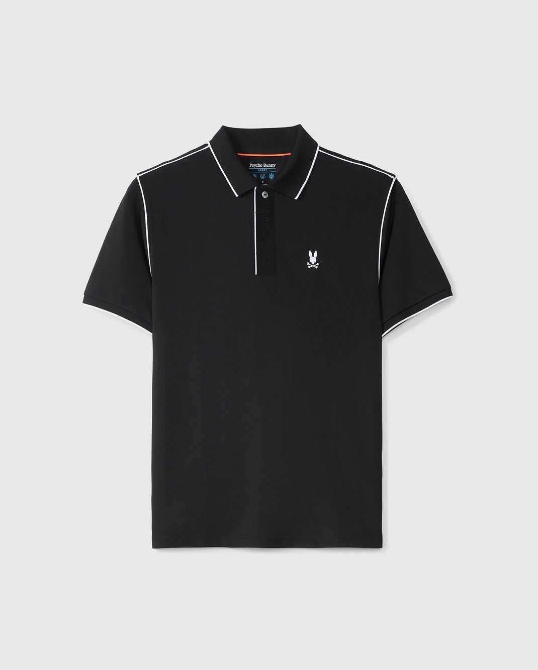 Polos Psycho Bunny Perinton Sport Polo Noir Homme | OTH-06569110